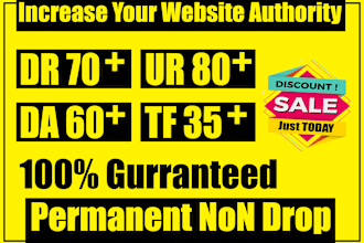 increase domain rating ahrefs dr ur domain authority majestic tf by seo backlink