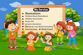 draw special childrens book illustration