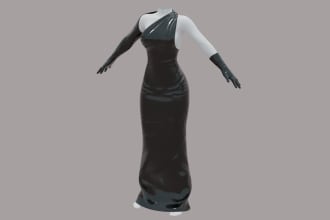 create realistic 3d clothing mesh for second life with textures