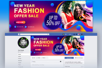 design facebook cover ads banner social media cover post