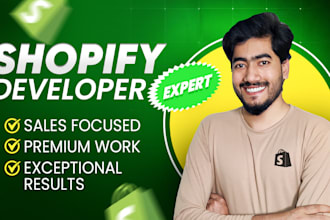 be your shopify liquid developer and customize your shopify store