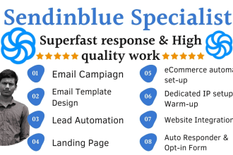 sendinblue manage campaigns, integration, automation, segmentation, integration