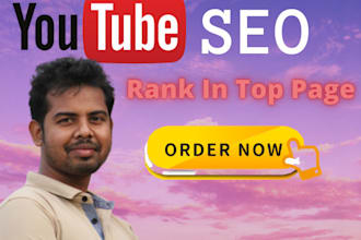 be your youtube video seo and optimize specialist