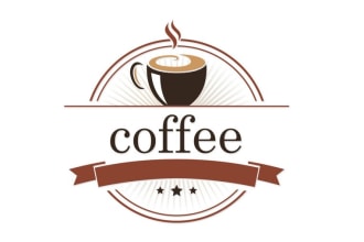 design super coffee shop logo with satisfaction guaranteed