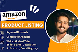 write and create prime amazon SEO listing and product listing description