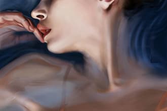 draw a pet portrait in digital oil painting