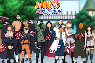 draw you in naruto shippuden or boruto anime style
