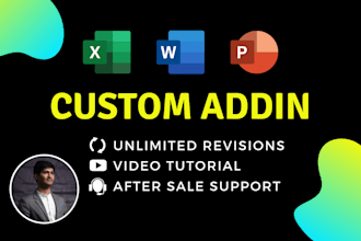 create excel word powerpoint vba addin with custom ribbon