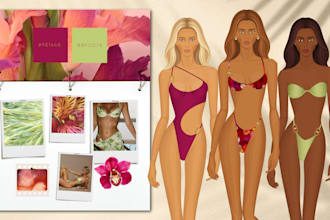 design a swimwear collection based on your vision
