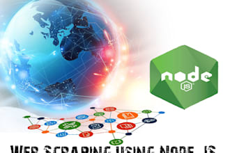 do web scraping, crawling and data mining with node js