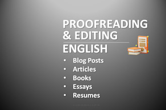 proofread, edit and rewrite your english document