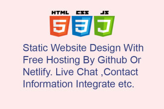 create a static website with free github hosting