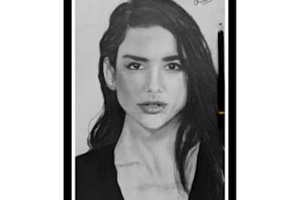 do graphite,charcoal,illustration portrait sketch for you