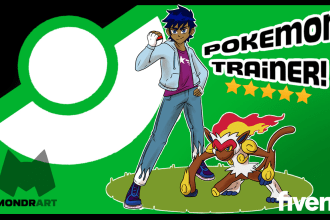 illustrate you as a pokemon trainer