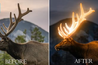 do professional glow effects and other photoshop edits
