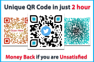 unique qr code design in just 1 hour