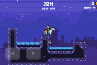 develop a 2d or 3d unity game for android and ios