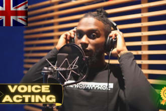 voice act and record a british UK male voice over