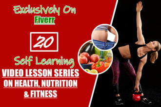 give 20 step by step video guides on health nutrition and fitness