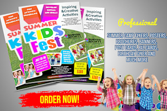 make summer camp tuition education real estate back to school flyer