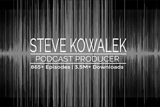 edit and produce your podcast to broadcast ready quality