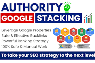 do google stacking and entity stacking for local SEO with high da backlinks