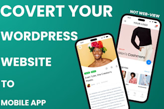 convert wordpress website to mobile app for your woocommerce