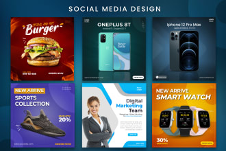 do social media post design and banner advertising