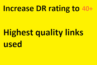 increase domain rating DR 40 plus, improve google ranking