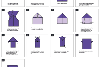 illustrate children origami and design beautiful coloring book page