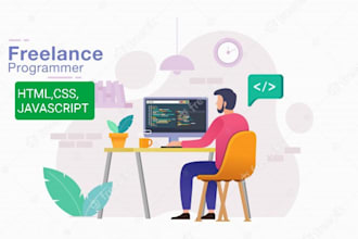 write html, CSS and javascript code for you