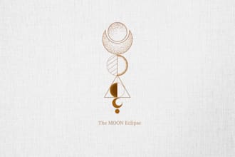 design hand drawn esoteric logo design and spiritual brand identity