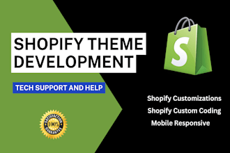 do shopify theme development and custom coding