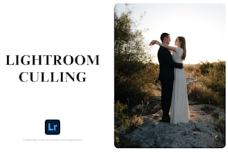 do professional photo culling for weddings and events
