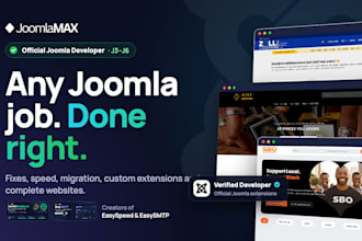 develop joomla websites and custom joomla extensions