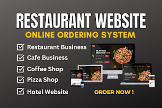 design online restaurant website with online ordering system