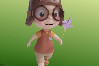 create 3d cartoon characters from 2d art references