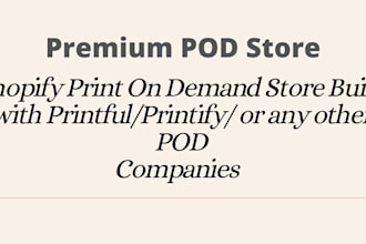 build premium print on demand shopify store with printful