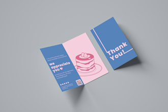 design amazing thankyou card or product insert card for you