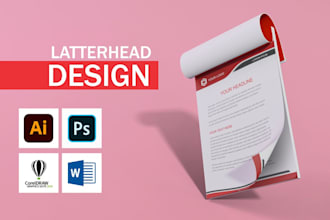 design simple and nice looking letterhead design