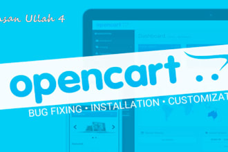 fix your opencart issues, customize your opencart theme
