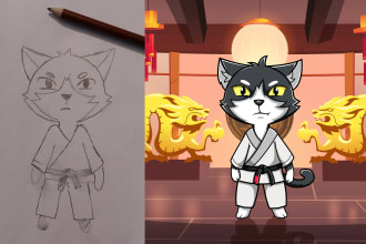 turn your drawing to awesome vector or digital art