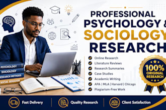 do professional online research in psychology and sociology