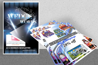 make an flyer helping to promote your business