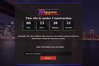 create beautiful coming soon or launching soon page in 12hours