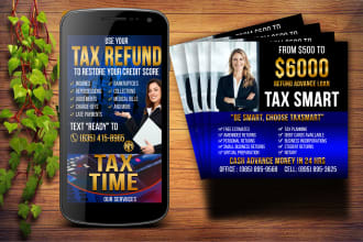 design a unique credit repair, tax flyer within 1 hour
