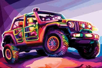 draw wpap pop art style with bigger area