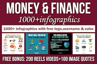 design money and finance infographics for your instagram