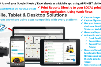 create appsheet mobile app using google sheets