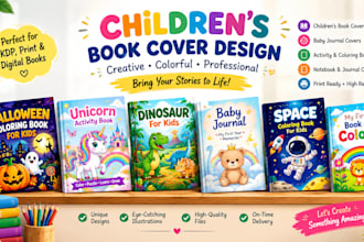 awesome kdp kids coloring book cover